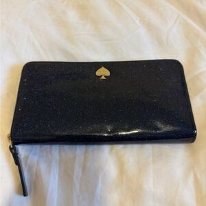 Kate Spade Midnight Blue Glitter Wallet